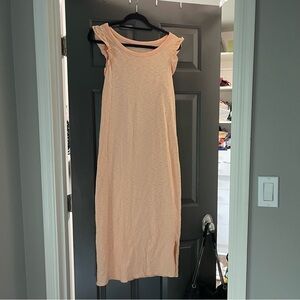 Universal Thread Peach Ruffle Maxi Dress